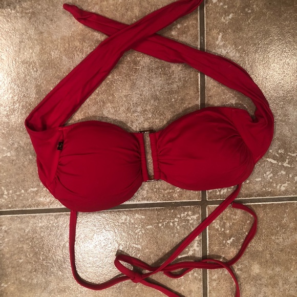 Red bathing suit top - Picture 5 of 5
